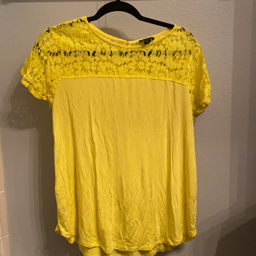 Bright yellow top